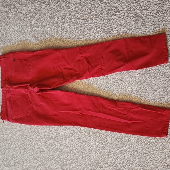 Victoria's Secret VS Siren Strawberry Red Corduroy Low-rise Tapered Leg Jegging - Picture 4 of 11